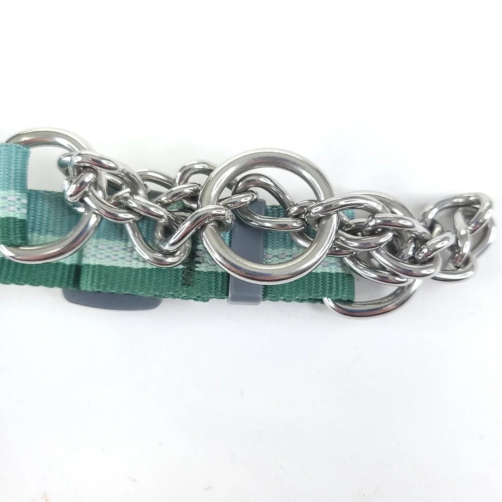 NWoT Ruffwear Chain Reaction Dog Collar Teal and Green 11-14 Inch